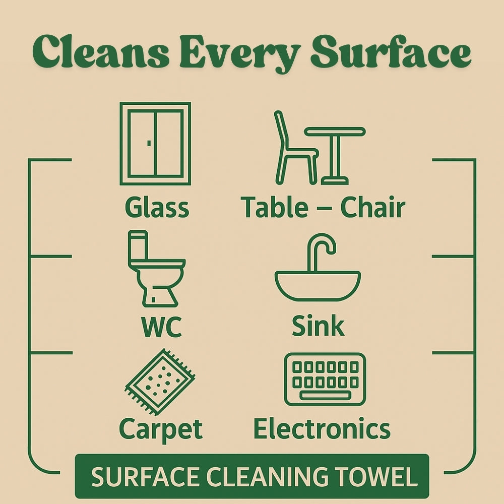 Biodegradable Surface Cleaning Wipes | Tea Tree & Lime Additive | 3x50 Sheets