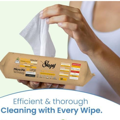 Biodegradable Surface Cleaning Wipes | Clove & Cinnamon | 3x50 Sheets