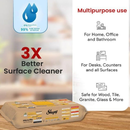 Biodegradable Surface Cleaning Wipes | Clove & Cinnamon | 3x50 Sheets