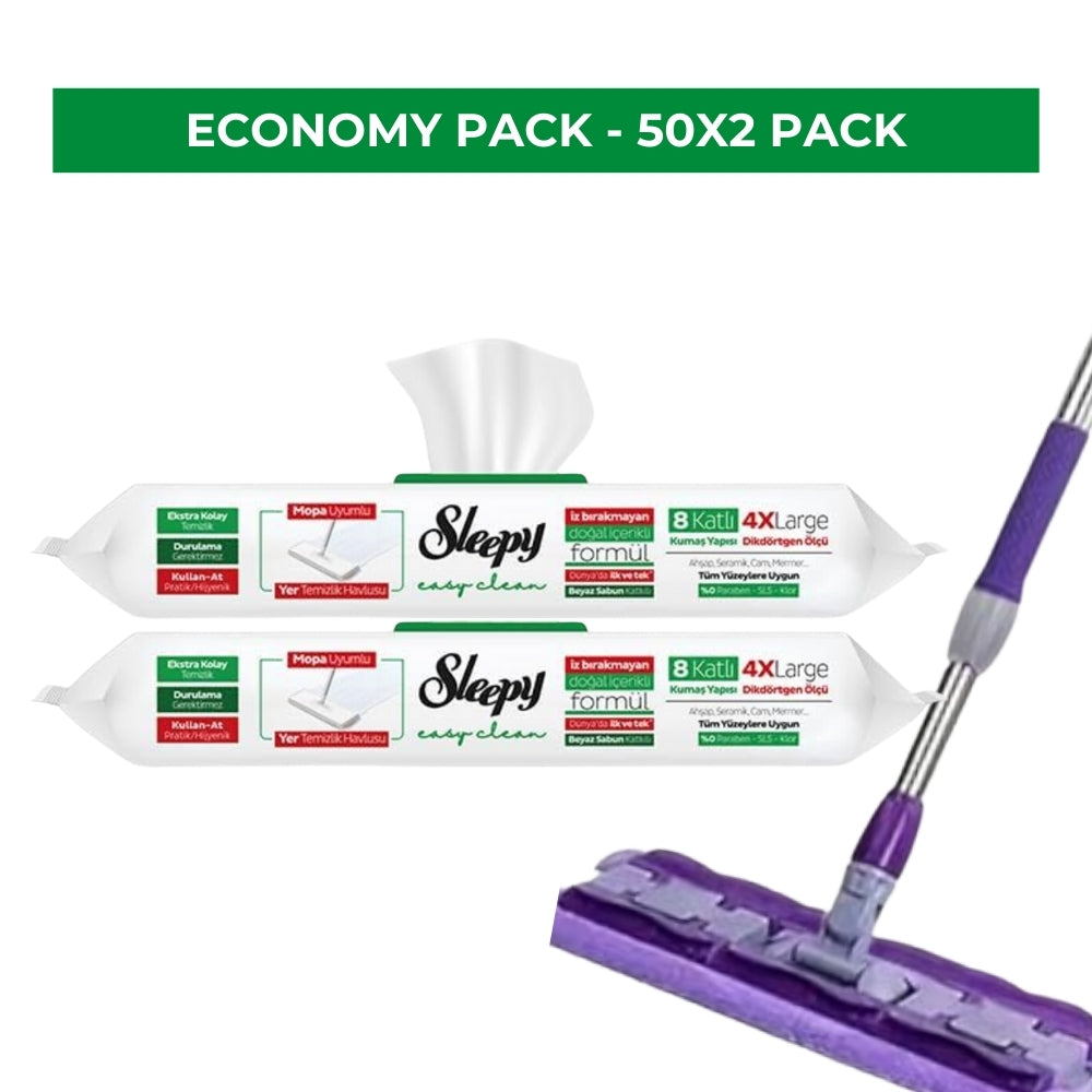 Mop Compatible Cleaning White Soap 2X50 Pack