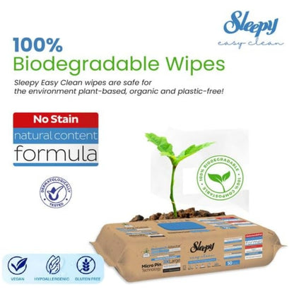 Biodegradable Surface Cleaning Wipes | Sea Salt & Seaweed Additive | 3x50 Sheets |