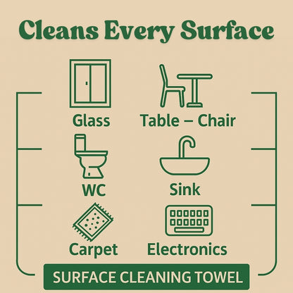 Biodegradable Surface Cleaning Wipes | Tea Tree & Lime Additive | 3x50 Sheets