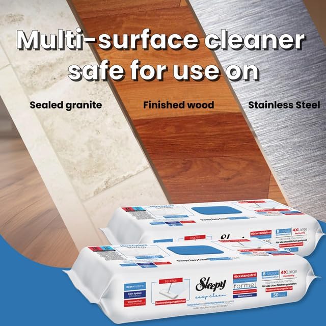 Mop Compatible Bleach & Blue Pine Additive 4X Large 4x50 Sheets