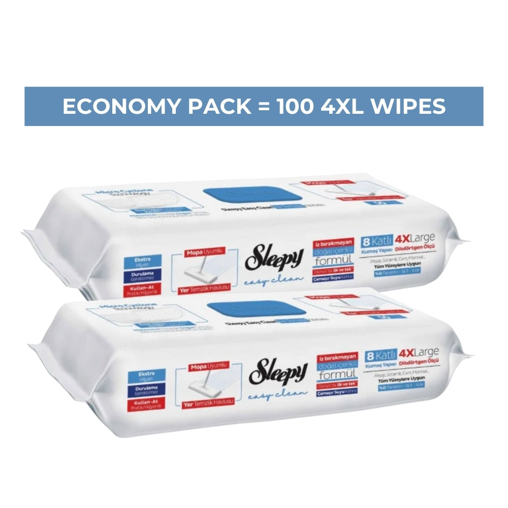 Mop Compatible Bleach & Blue Pine Additive 4X Large 2x50 Sheets