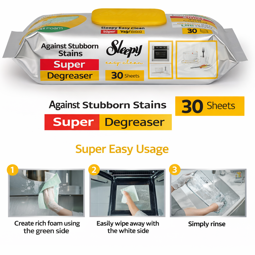 Sleepy Easy Clean Super Degreaser Wipes