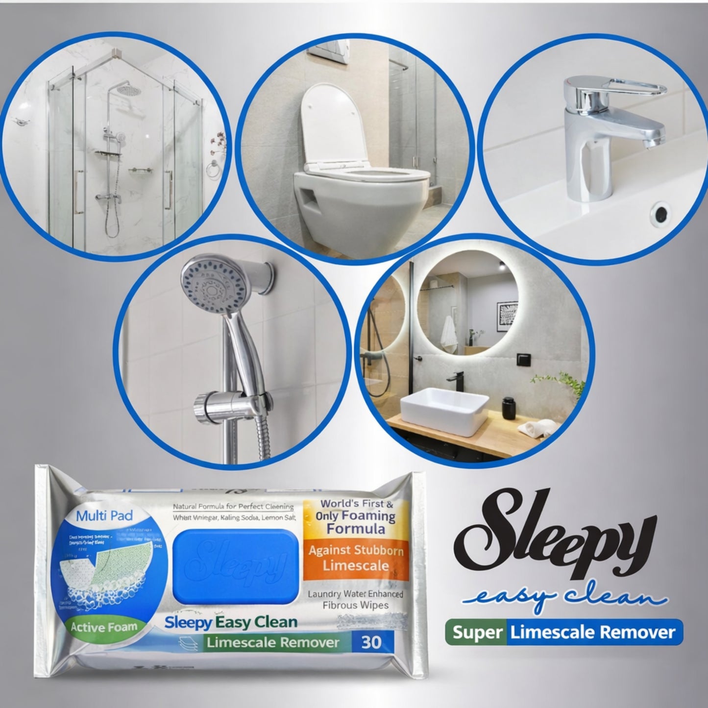Sleepy Easy Clean Limescale Remover Wipes