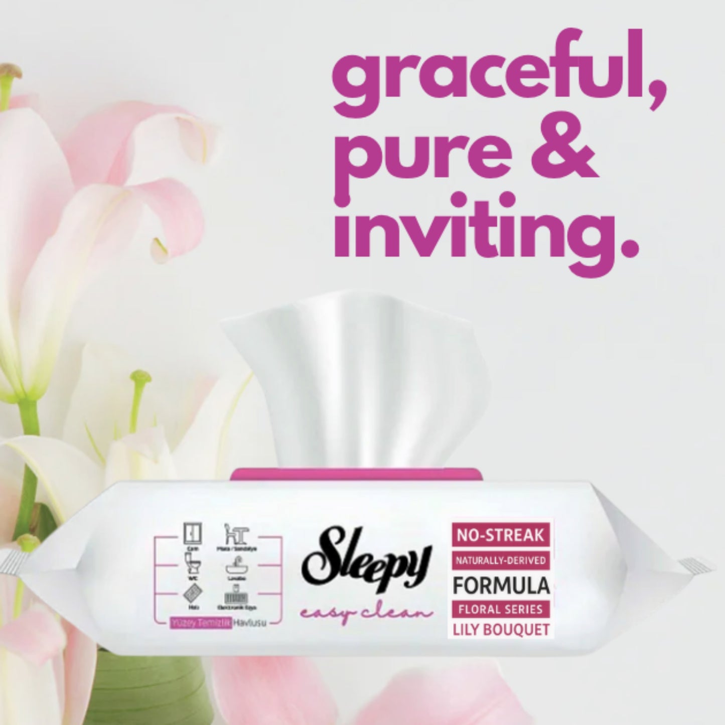 Lily Bouquet Scent Streak Free Natural Formula 3x100 Pack